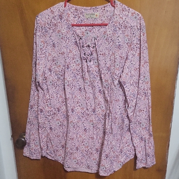 Ruff Hewn Tops - Womens 100% Cotton Top Size Xl By Ruff Hewn